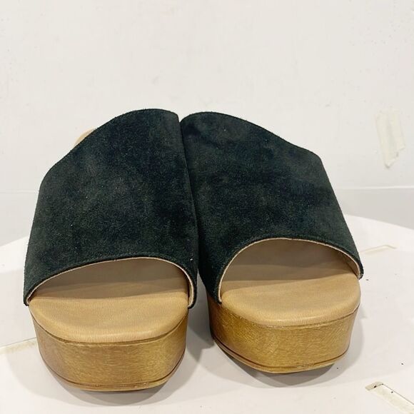 Rebels Orlanda Asymmetrical Platform Clog Sandal Black Y2K Made in Italy Slip On - Picture 8 of 12